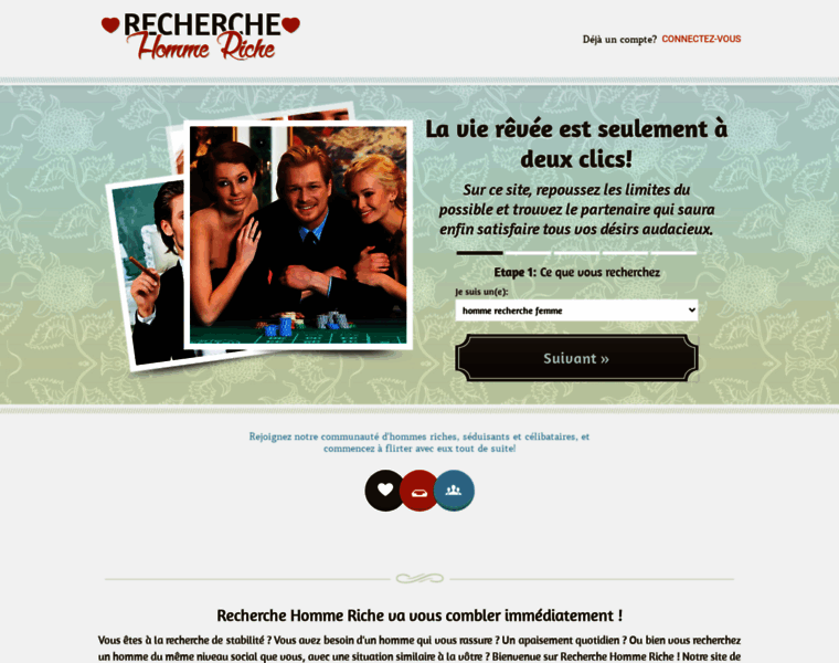 Recherchehommeriche.fr thumbnail