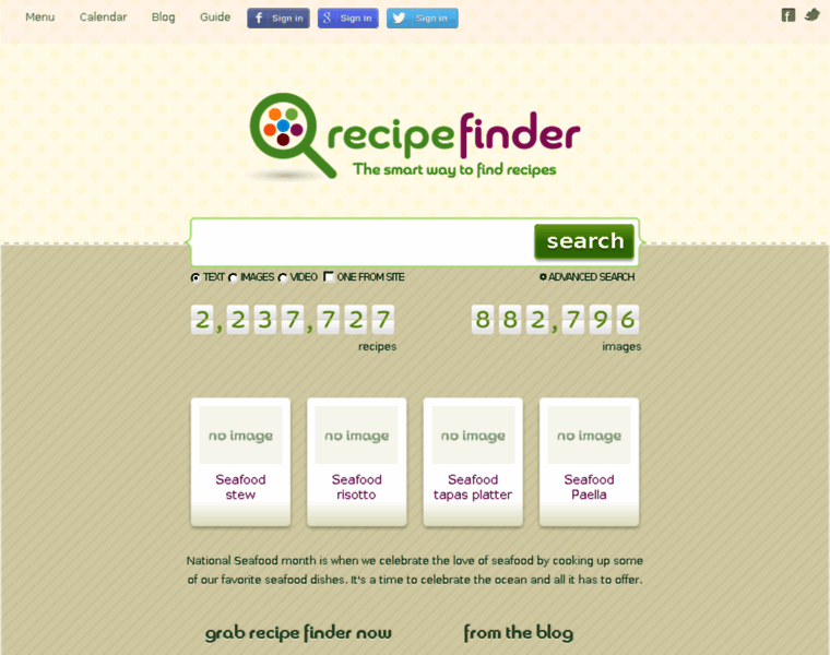 Recipe-finder.com thumbnail