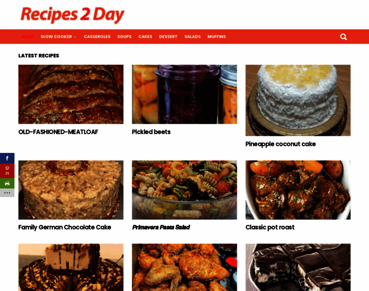 Recipes2day.org thumbnail