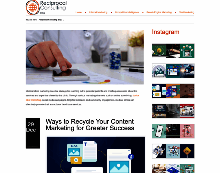Reciprocalconsultingblog.com thumbnail