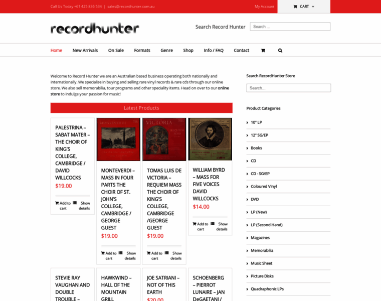 Recordhunter.com.au thumbnail