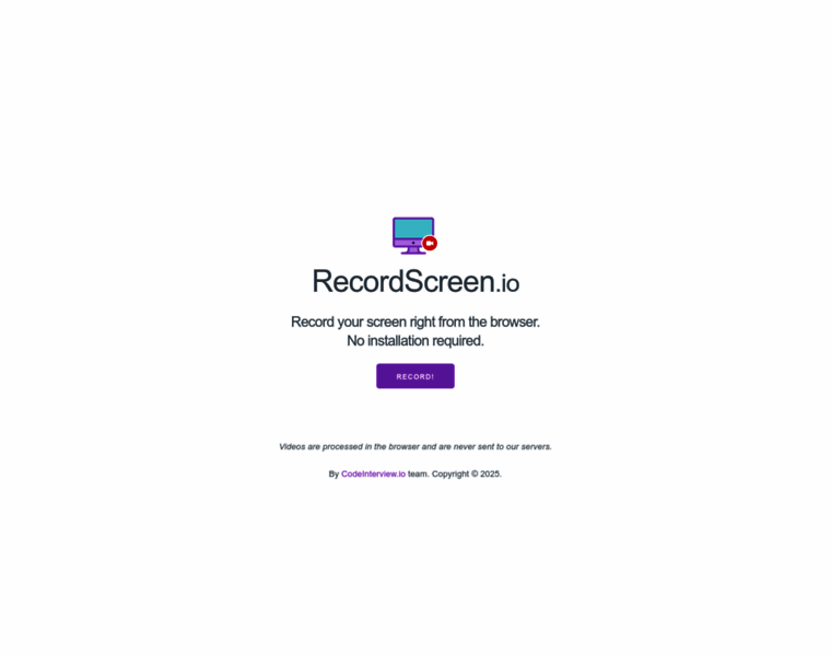 Recordscreen.io thumbnail Recordscreen.io thumbnail