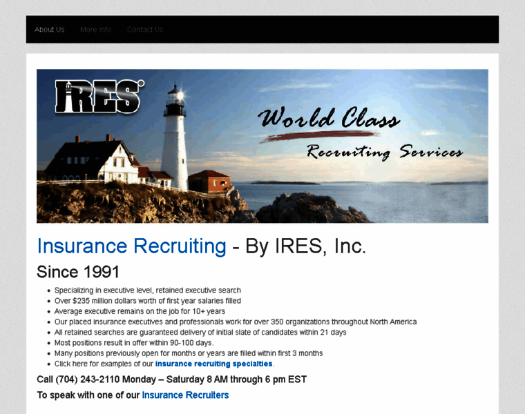 Recruitersofinsurance.com thumbnail