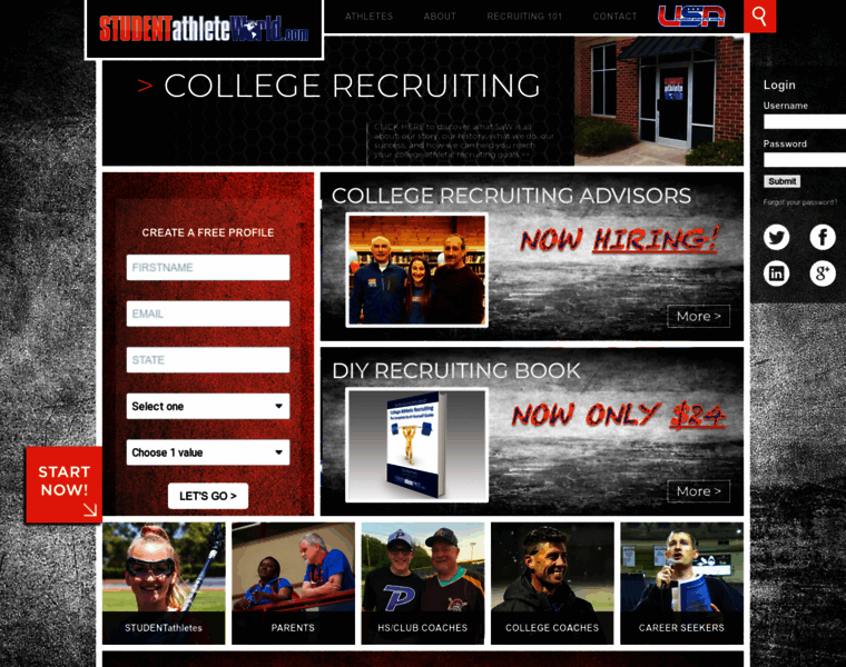 Recruiting.studentathleteworld.com thumbnail