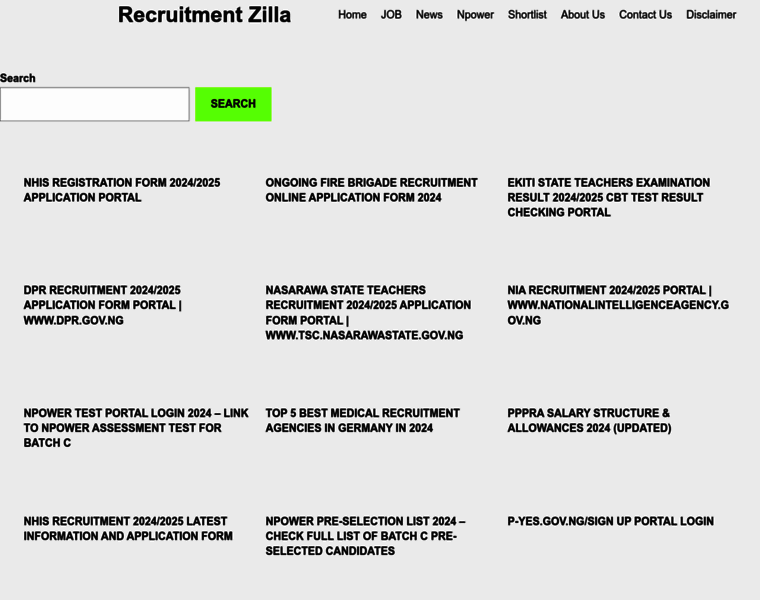 Recruitmentzilla.com.ng thumbnail
