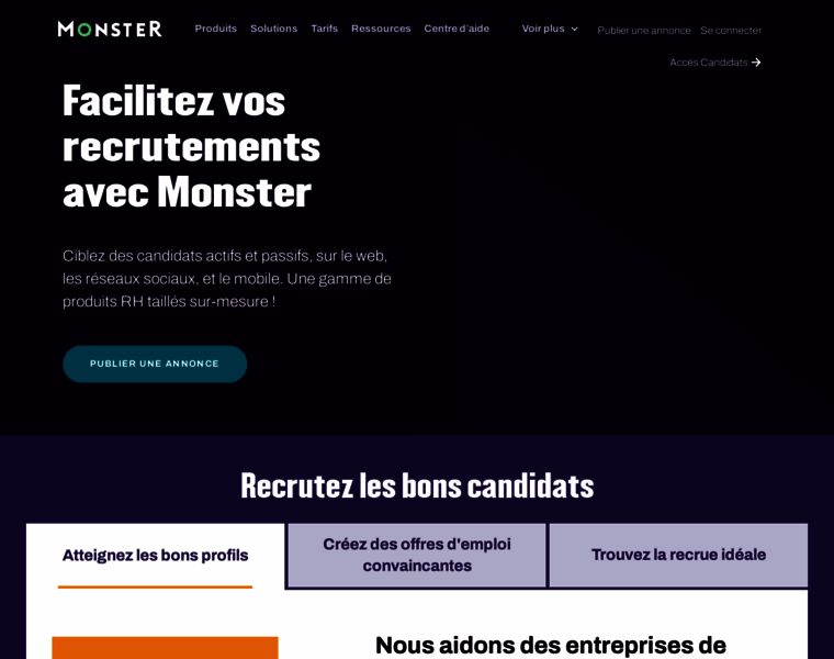 Recruteur.monster.fr thumbnail