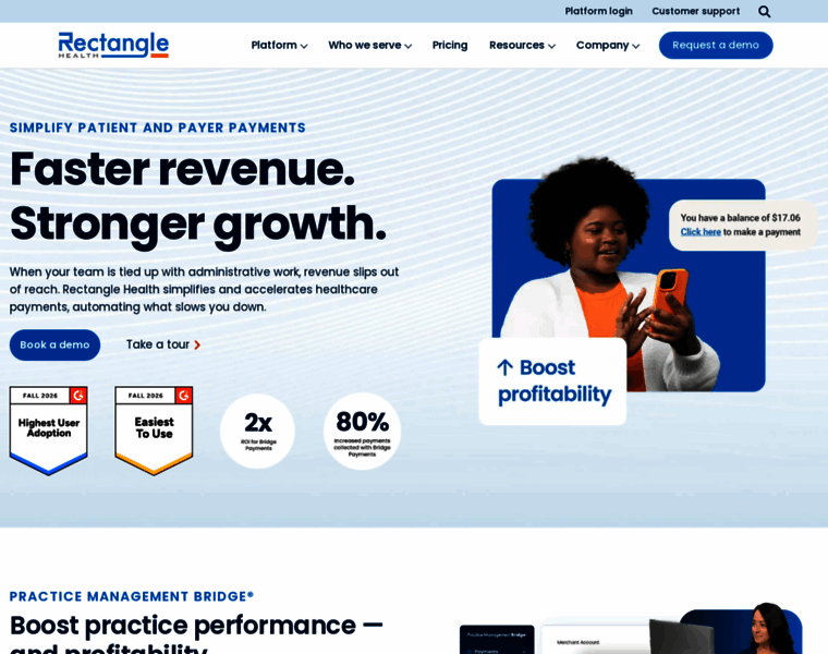rectanglehealth.com at WI. Simplify patient and payer payments with ...