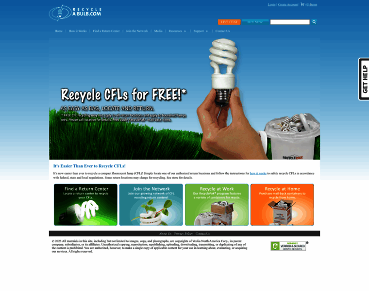 Recycleabulb.com thumbnail