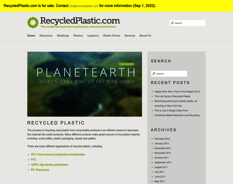 Recycledplastic.com thumbnail