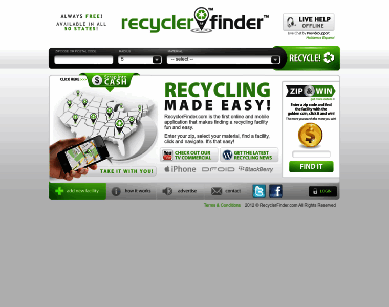 Recyclerfinder.com thumbnail