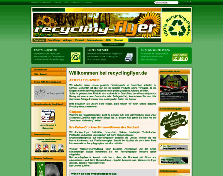 Recyclingflyer.de thumbnail