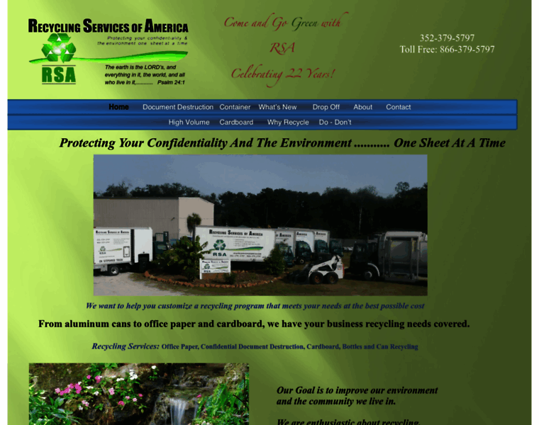 Recyclingservicesofamerica.com thumbnail