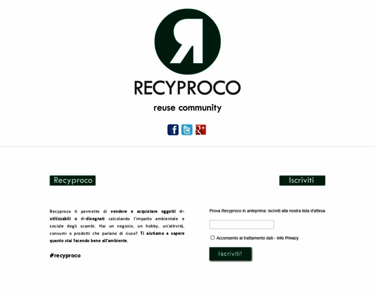 Recyproco.com thumbnail