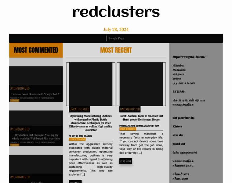 Redclusters.com thumbnail