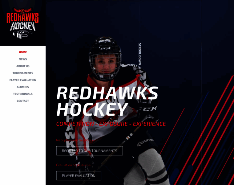 Redhawks-hockey.com thumbnail