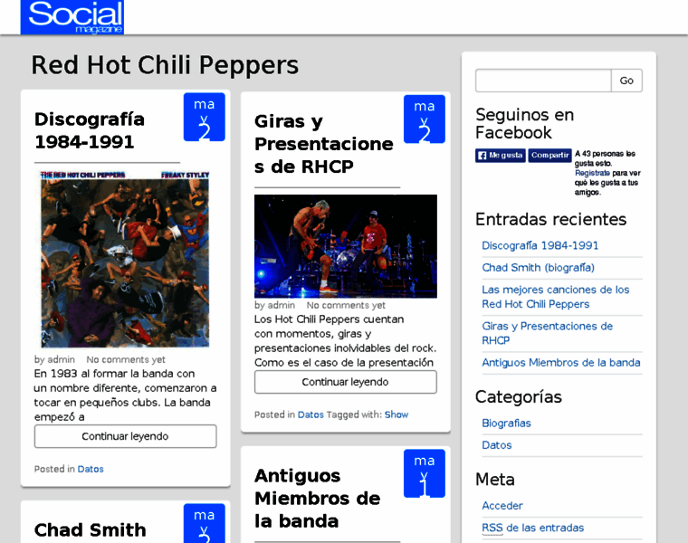 Redhotchilipeppers.org thumbnail