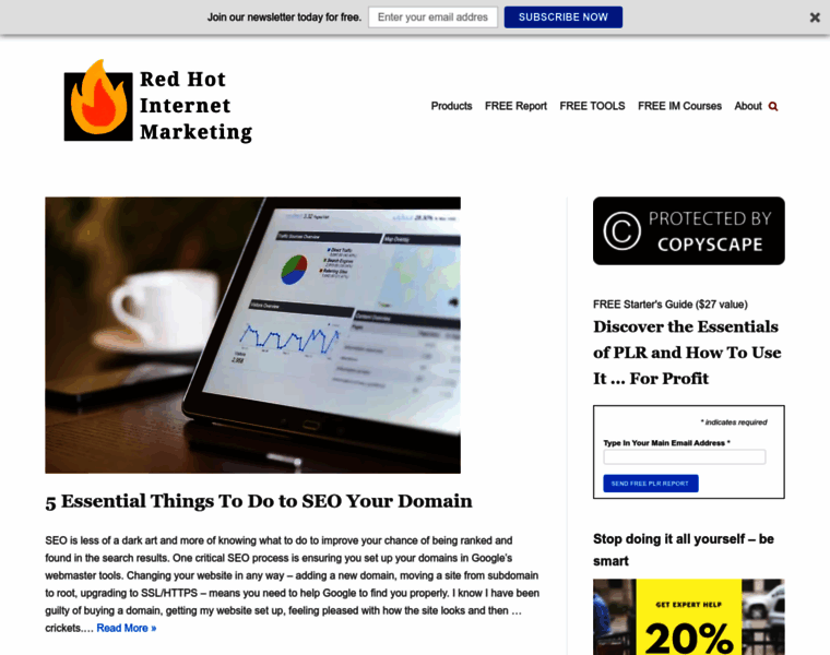 Redhotinternetmarketing.com thumbnail