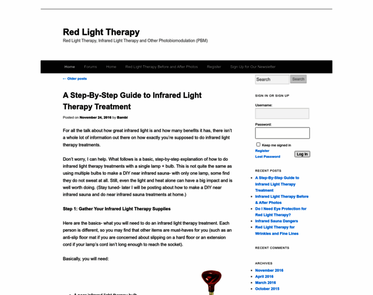 Redlighttherapy.us thumbnail