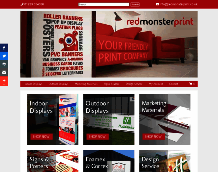 Redmonsterprint.co.uk thumbnail