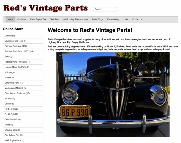 Reds-vintage-parts.com thumbnail