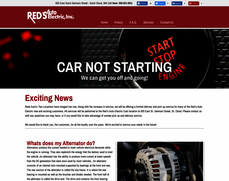 Redsautoelectric.com thumbnail