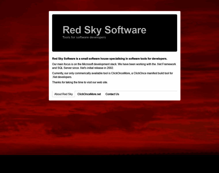 Redskysoftware.com thumbnail