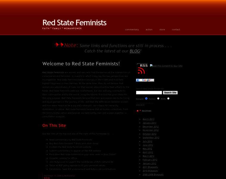 Redstatefeminists.org thumbnail
