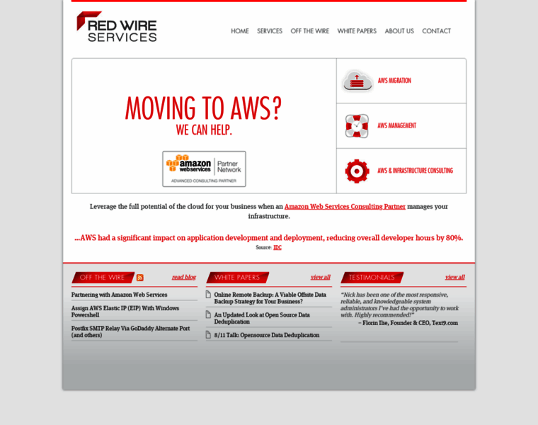 Redwireservices.com thumbnail