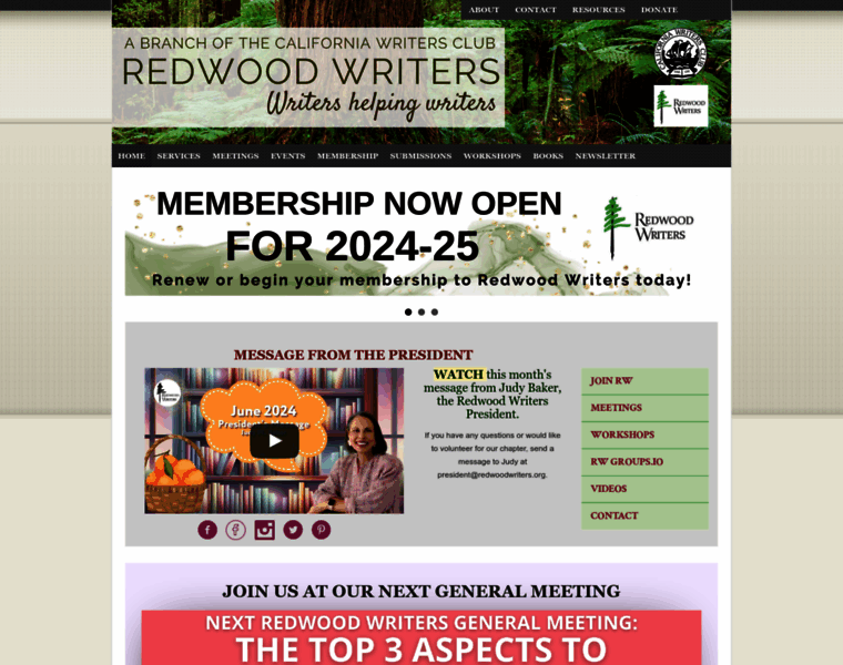 Redwoodwriters.org thumbnail