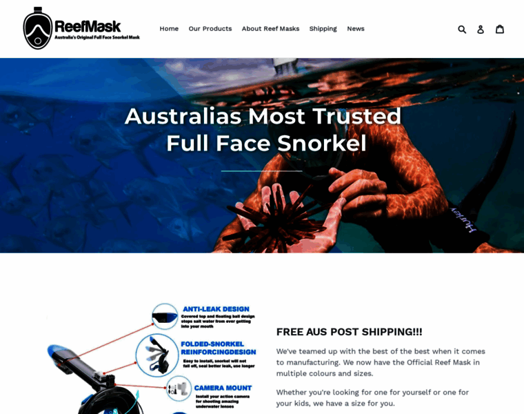 Reefmask.com.au thumbnail