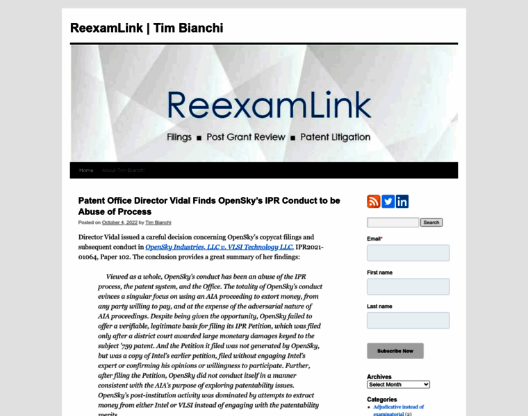 Reexamlink.com thumbnail
