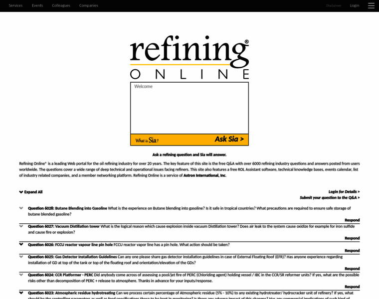 Refiningonline.com thumbnail