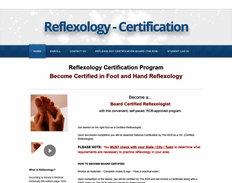 Reflexology-certification.com thumbnail
