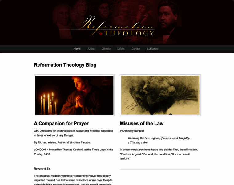 Reformationtheology.com thumbnail