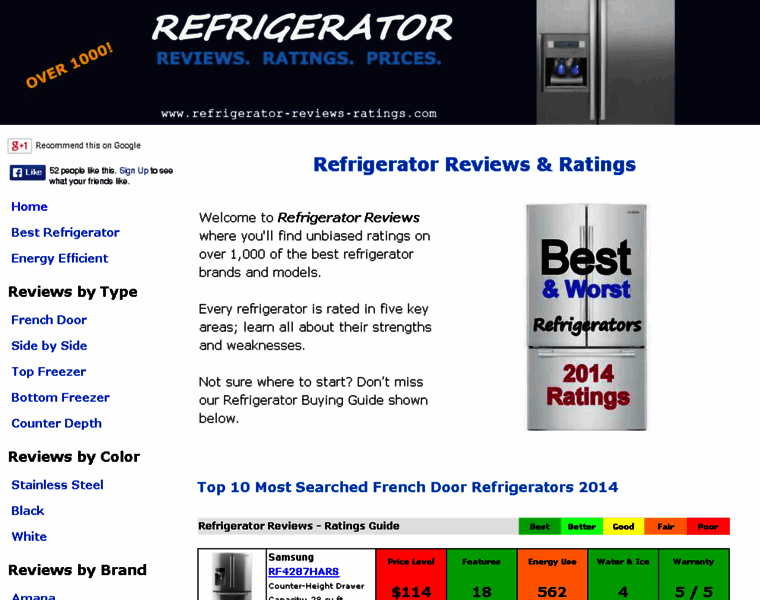 Refrigerator-reviews-ratings.com thumbnail