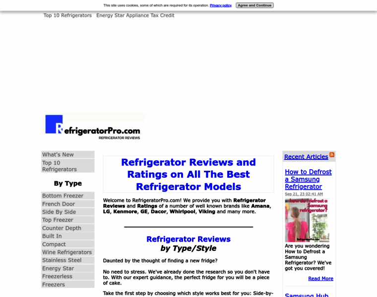 Refrigeratorpro.com thumbnail