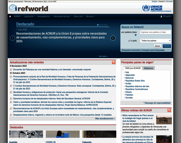 Refworld.org.es thumbnail