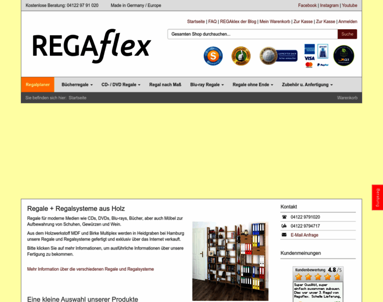 Regaflex.de thumbnail