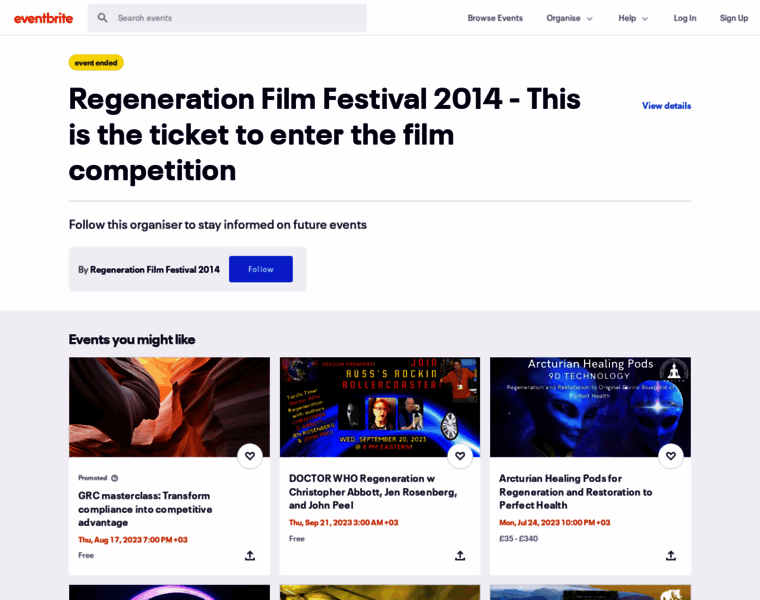 Regenerationfilmfestival.eventbrite.co.uk thumbnail