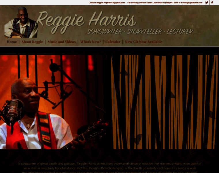Reggieharrismusic.com thumbnail