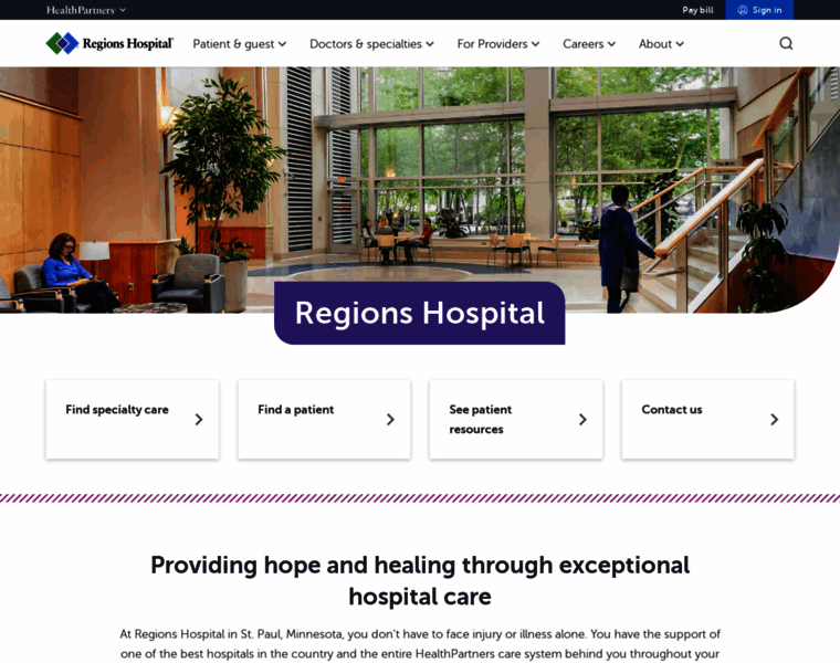Regionshospital.com thumbnail