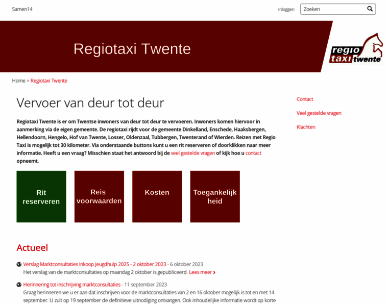 Regiotaxitwente.nl thumbnail