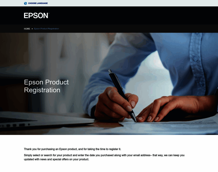 Register.epson-europe.com thumbnail