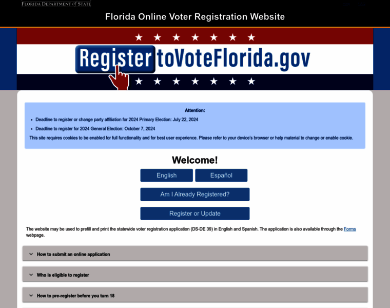 Registertovoteflorida.gov thumbnail