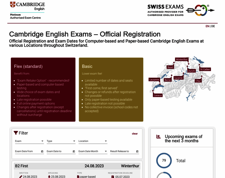 Registration.cambridge-exams.ch thumbnail