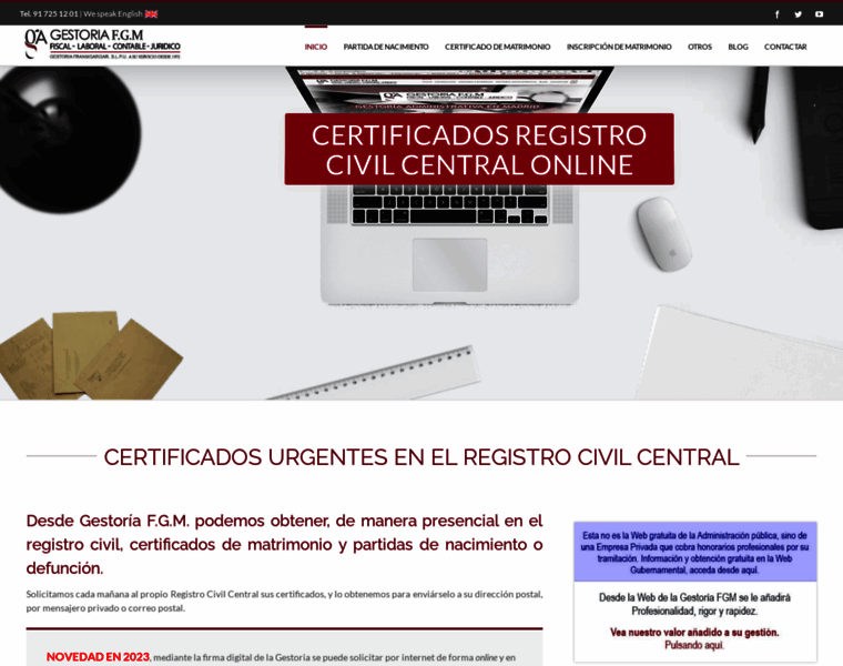 Registrocivilcentral.com.es thumbnail