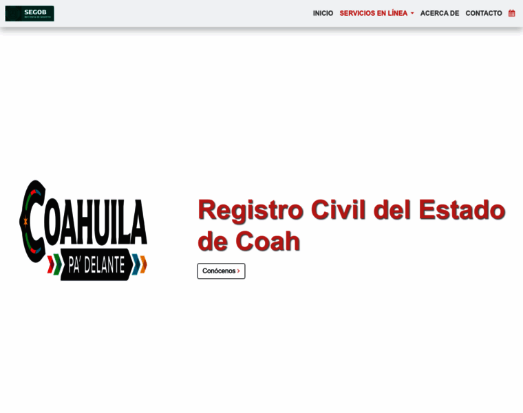 Registrocivilcoahuila.gob.mx thumbnail