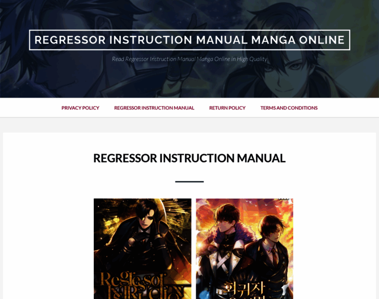 Regressor-instructionmanual.online thumbnail