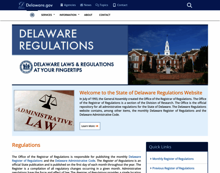 Regulations.delaware.gov thumbnail