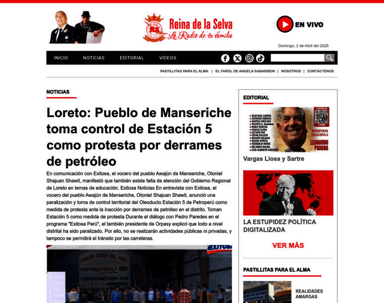 Reinadelaselva.pe thumbnail